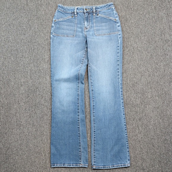 L.A. Blues Vintage Y2K Bootcut Flare Jeans 6 Blue Cotton Stretch Patch Pocket — photo 2